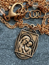 Load image into Gallery viewer, Saint Rita - Our Lady of Good Counsel - Solid Bronze Necklace
