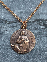 Load image into Gallery viewer, Saint Luke Solid Bronze Necklace
