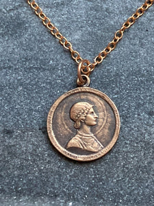 Saint Helen Solid Bronze Necklace