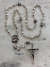 Load image into Gallery viewer, All Sterling Silver Saint Michael Rosary - Spanish Crucifix - Wire-Wrapped
