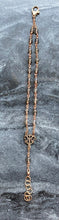 Load image into Gallery viewer, Labradorite Rosary Bracelet - Marian Auspice with Cross Center - Solid Bronze

