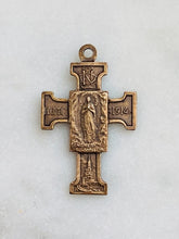 Load image into Gallery viewer, Cross Jesus and Mary -  Bronze - 1528 CeCeAgnes Rosary Parts

