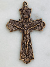 Load image into Gallery viewer, Crucifix -  Bronze - Antique French Reproduction 1116 CeCeAgnes Rosary Parts
