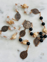 Load image into Gallery viewer, Five Wounds Chaplet - Holy Wounds - Bronze Onyx and Moonstone CeCeAgnes
