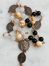 Load image into Gallery viewer, Five Wounds Chaplet - Holy Wounds - Bronze Onyx and Moonstone CeCeAgnes
