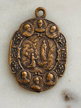 Load image into Gallery viewer, Medal - Virgo Maria - Bronze or Sterling Silver - Antique Reproduction 1091 CeCeAgnes Rosary Parts
