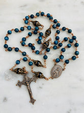 Load image into Gallery viewer, Beautiful Marion Blue Rosary - Bronze and Kyanite
