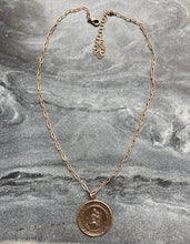 Load image into Gallery viewer, Our Lady of Mount Carmel Solid Bronze Necklace
