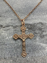 Load image into Gallery viewer, Sacraments Crucifix Solid Bronze Necklace
