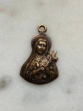 Load image into Gallery viewer, Sancta Teresia Medal -  Bronze - 434 CeCeAgnes Rosary Parts
