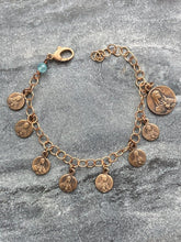 Load image into Gallery viewer, OL of Sorrows Bronze Rosary Bracelet
