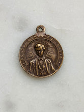 Load image into Gallery viewer, Saint John Bosco Medal: 1362 Bronze Antique Reproduction Rosary Parts
