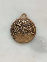Load image into Gallery viewer, Saint Barbara Medal Bronze Antique Reproduction Patron of Fire Fighters Rosary Parts 1541
