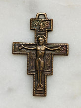 Load image into Gallery viewer, San Damiano Crucifix: 311  Bronze, Assisi Prayer
