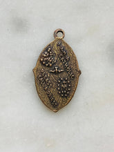 Load image into Gallery viewer, Saint Ann Medal: 588 Bronze Antique Reproduction with Flowers
