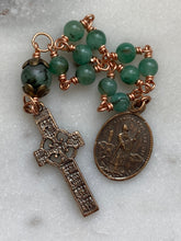 Load image into Gallery viewer, Tiny Saint Patrick Rosary - Celtic - Irish - Single Decade Rosary CeCeAgnes
