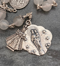 Load image into Gallery viewer, Infant of Prague Chaplet - Rosary Chaplet - Moonstone Gemstones - Sterling Silver
