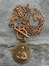 Load image into Gallery viewer, Sacred Heart Solid Bronze Necklace
