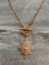 Load image into Gallery viewer, Sacred Heart Solid Bronze Necklace
