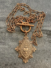 Load image into Gallery viewer, Sacred Heart Solid Bronze Necklace

