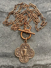 Load image into Gallery viewer, Saint Raphael Solid Bronze Necklace
