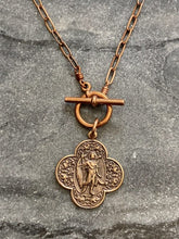 Load image into Gallery viewer, Saint Raphael Solid Bronze Necklace
