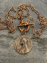 Load image into Gallery viewer, Saint Joan of Arc Solid Bronze Necklace
