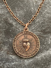 Load image into Gallery viewer, Sacred Heart Solid Bronze or Sterling Silver Necklace
