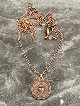 Load image into Gallery viewer, Sacred Heart Solid Bronze or Sterling Silver Necklace

