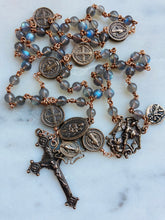 Load image into Gallery viewer, Labradorite Protection Rosary - Bronze - Saint Michael Benedict via CeCeAgnes
