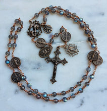 Load image into Gallery viewer, Labradorite Protection Rosary - Bronze - Saint Michael Benedict via CeCeAgnes
