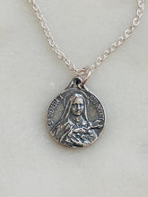 Load image into Gallery viewer, Sterling Silver Saint Therese Necklace
