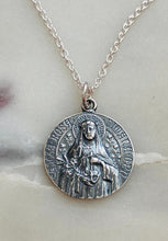 Load image into Gallery viewer, Sterling Silver Saint Rose of Lima Necklace
