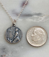 Load image into Gallery viewer, Sterling Silver Saint Cecilia Necklace
