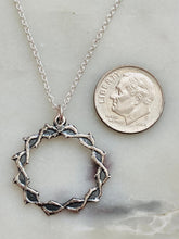 Load image into Gallery viewer, Sterling Silver Crown of Thorns Necklace
