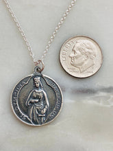 Load image into Gallery viewer, Sterling Silver Saint Dymphna Necklace
