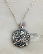 Load image into Gallery viewer, Sterling Silver Saint Lucy Necklace
