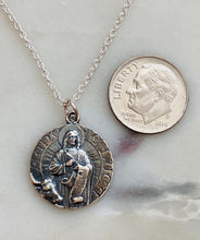 Load image into Gallery viewer, Sterling Silver Saint Luke Necklace
