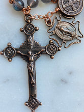 Load image into Gallery viewer, Labradorite Protection Rosary - Bronze - Saint Michael Benedict via CeCeAgnes
