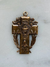 Load image into Gallery viewer, Eucharist Cross - Sterling or Bronze - Antique Reproduction 1352 CeCeAgnes Rosary Parts
