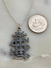 Load image into Gallery viewer, Sterling Silver Holy Name of Jesus Necklace - IHS
