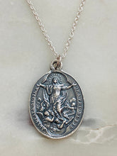 Load image into Gallery viewer, Sterling Silver Assumption of Mary and Purgatory Necklace
