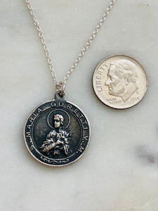 Sterling Silver Saint Maria Goretti Necklace