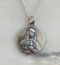 Load image into Gallery viewer, Sterling Silver Our Lady of Sorrows Necklace
