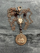 Load image into Gallery viewer, Sacred Heart Necklace - Solid  Bronze
