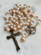 Load image into Gallery viewer, Holy Spirit Rosary - Freshwater Pearls and Bronze - CeCeAgnes
