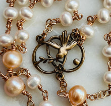 Load image into Gallery viewer, Holy Spirit Rosary - Freshwater Pearls and Bronze - CeCeAgnes
