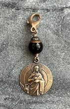 Load image into Gallery viewer, Four Evangelists Bag Charm Set: Bronze &amp; Onyx Zipper Pulls
