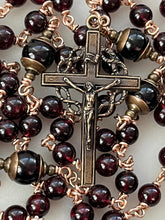 Load image into Gallery viewer, 69 Bead Precious Blood of Jesus Chaplet - Bronze and Garnet
