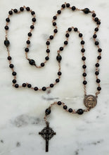 Load image into Gallery viewer, 69 Bead Precious Blood of Jesus Chaplet - Bronze and Garnet
